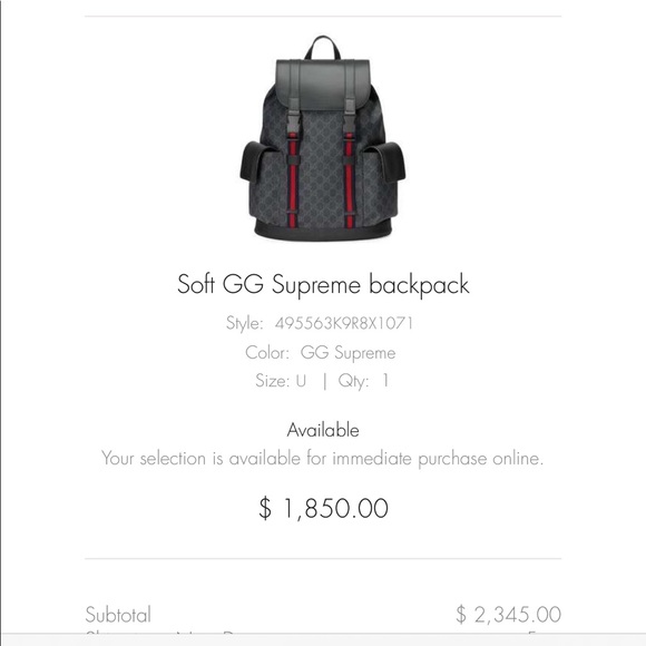 Gucci backpack - Picture 2 of 3